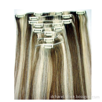Fashion Mixed Color Clip on Hair Extension